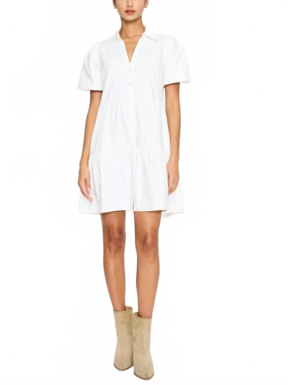 NEW BROCHU WALKER havana mini dress in ivory